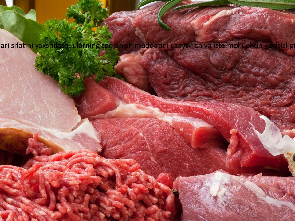 Go‘sht mahsulotlari ishlab chiqarishda qiyma tizimi xossalariga oziqaviy