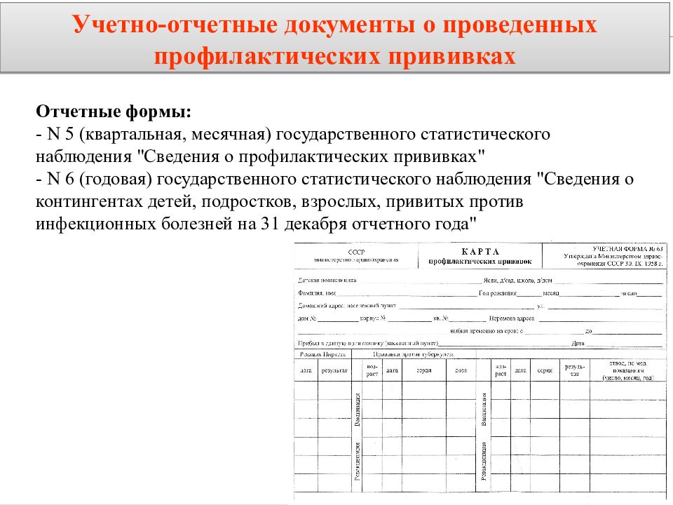 Отмечены документы. Учетно-отчетная документация проведенных профилактических прививок. Отчетная форма о профилактических прививках форма. Отчет о проф прививках форма 5. Отчетные формы о проведенных профилактических прививках.