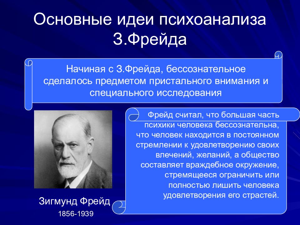 Психоаналитическое направление в психологии презентация