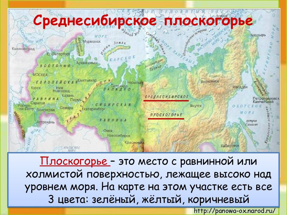 Плоскогорье где