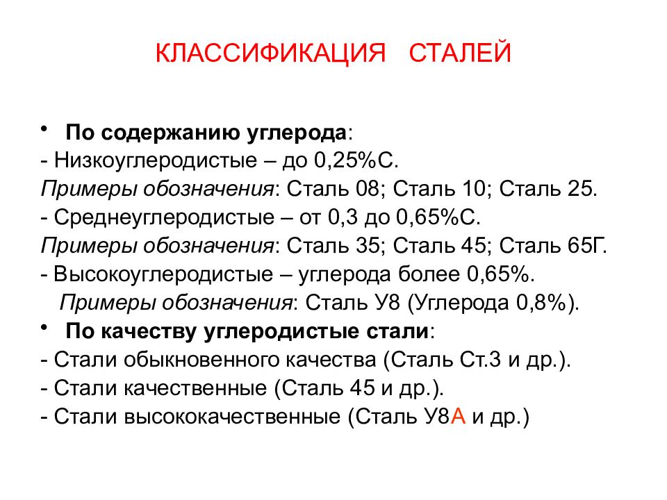 Информация о стали