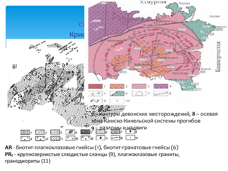 Карта ромашкинского месторождения