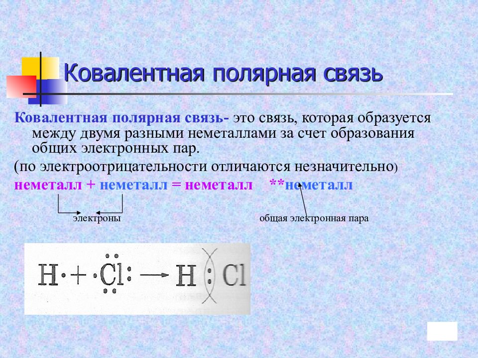 Hcl неполярная связь. Ковалентная Полярная связь h2 cl2. Тип химической связи ковалентная Полярная. Коваленаая Полняная свзя. Ковалентнпя подярна связь.