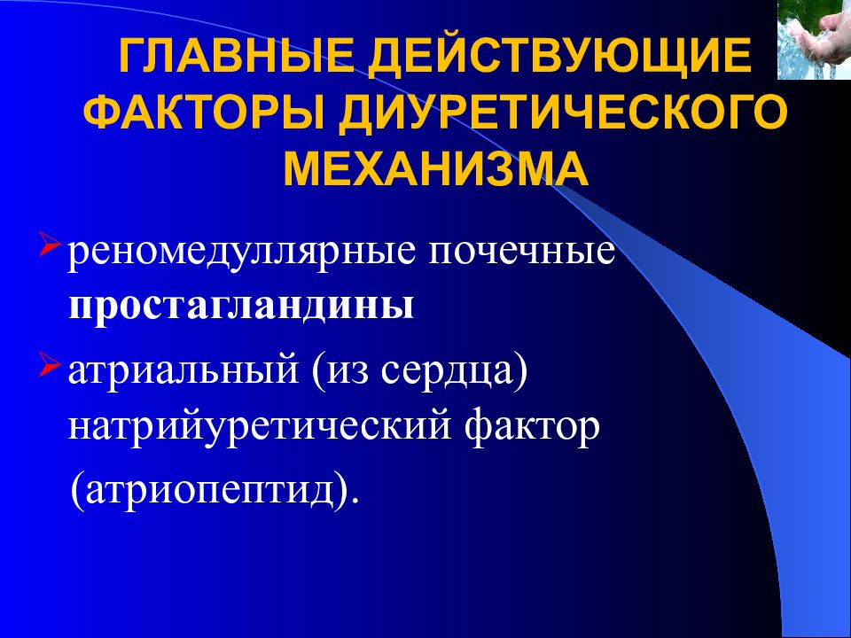 Практический главный. Натрийуретический фактор атриопептид. Реномедуллярные простагландины. Факторы, определяющие направленность процессов.. Атриальный натрийуретический фактор эффект.