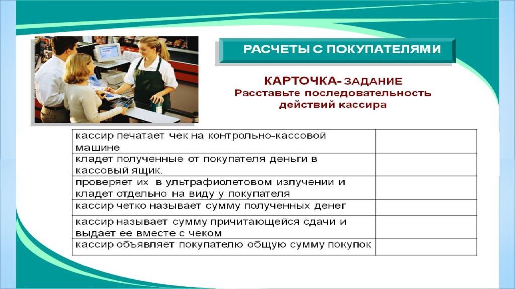 Расчеты с покупателями