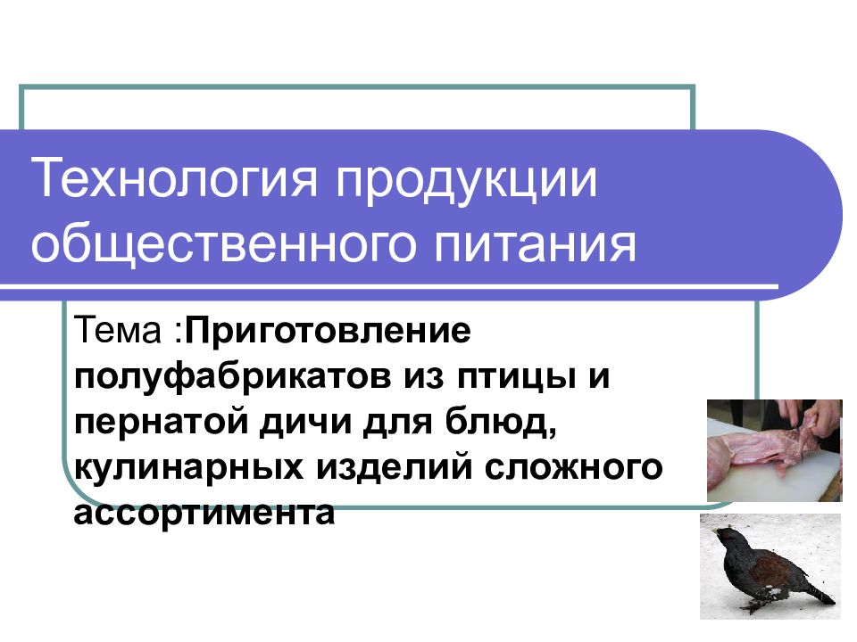 Технология продукции общественного питания