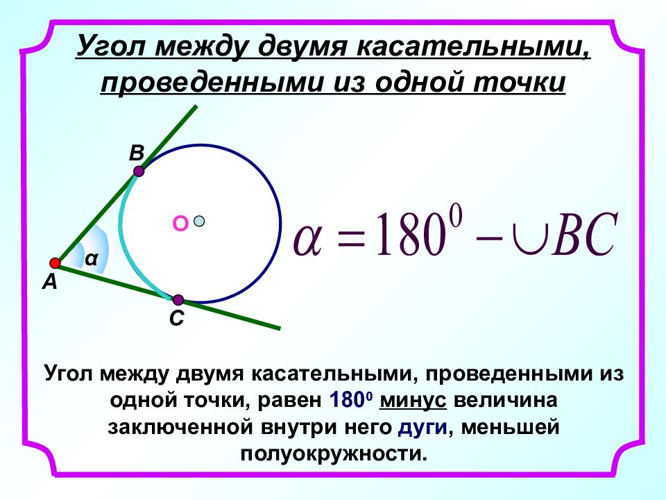 Углы связанные с окружностью 8 класс презентация