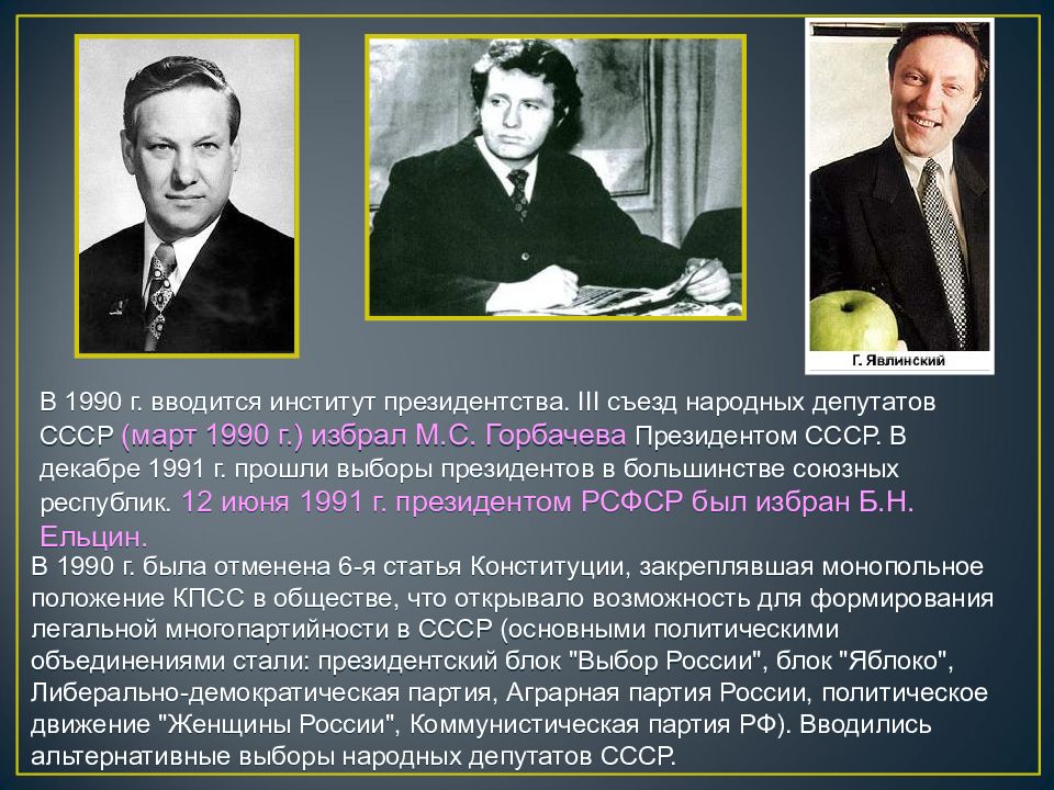 Развитие гласности и демократии в ссср презентация 11 класс загладин