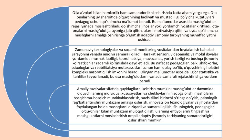 Mavzu:Adaptiv jismoniy tarbiya bo'yicha o'rgatish usullari