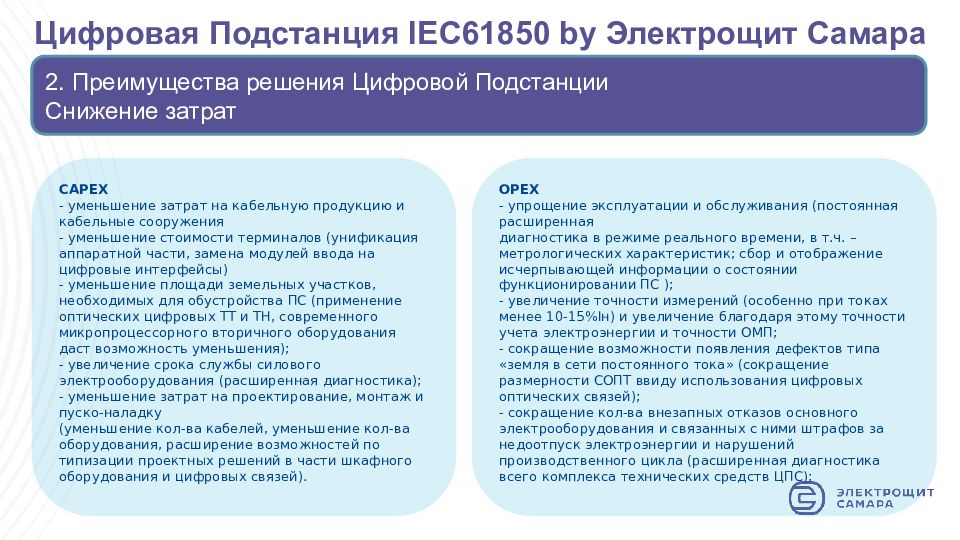 Цифровая подстанция презентация