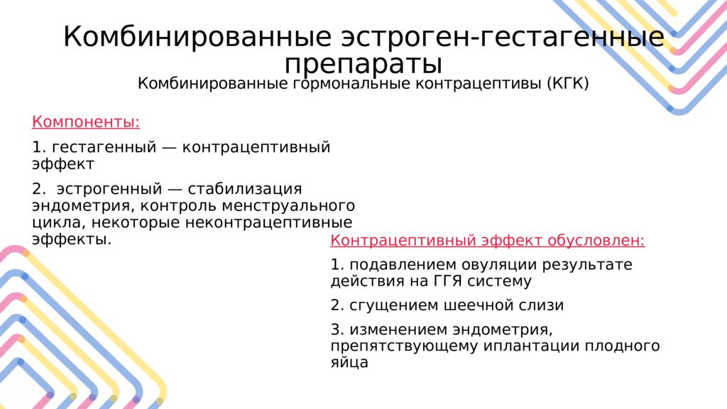 Комбинированные эстроген гестагенные. Комбинированные эстроген-гестагенные препараты. Комбинированные эстроген-гестагенные контрацептивы. Гестагенный эффект. Гестагенные компоненты Кок.