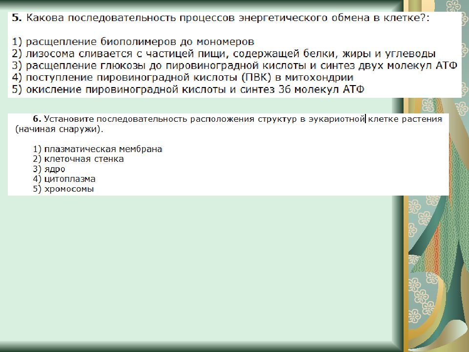 Проверочная работа по теме обмен веществ витамины. Подсказки по биологии задачи по энергетического обмену. Тесты по энергетическому обмену 10 класс по биологии из сборника.