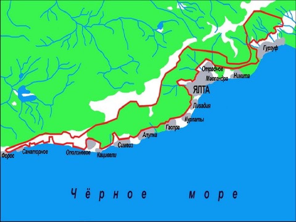 Крымский природный заповедник карта