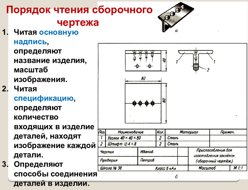 Чертежи деталей из сортового проката