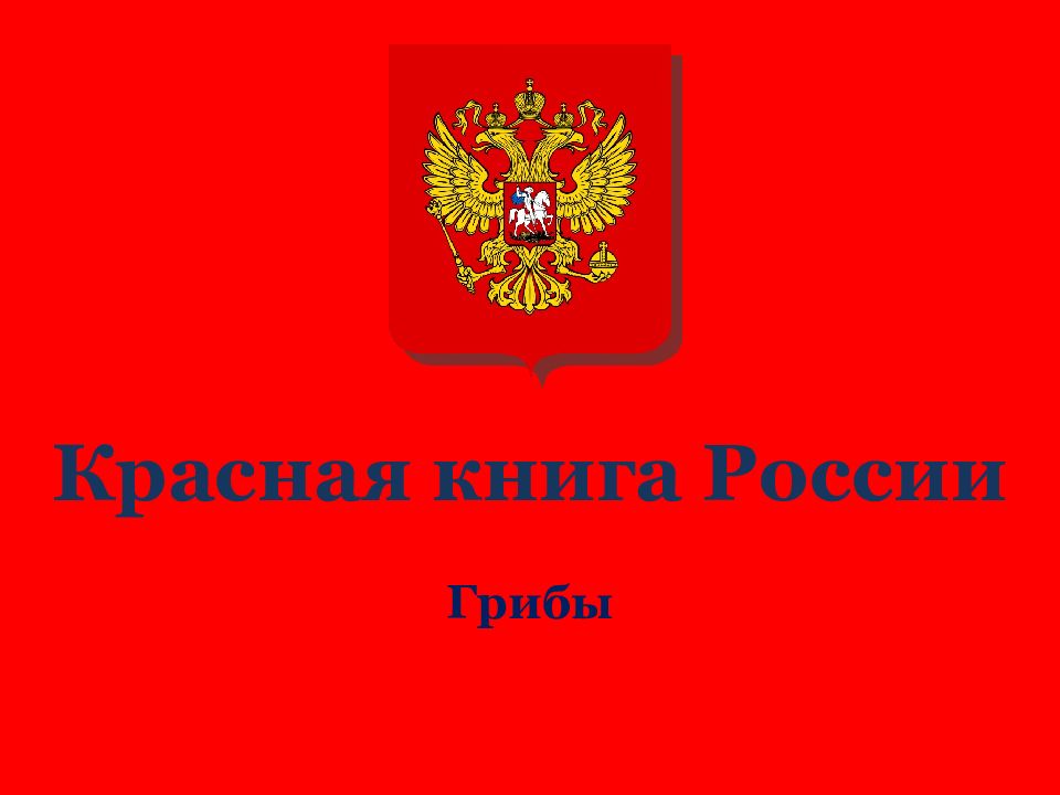 Красная книга России Грибы