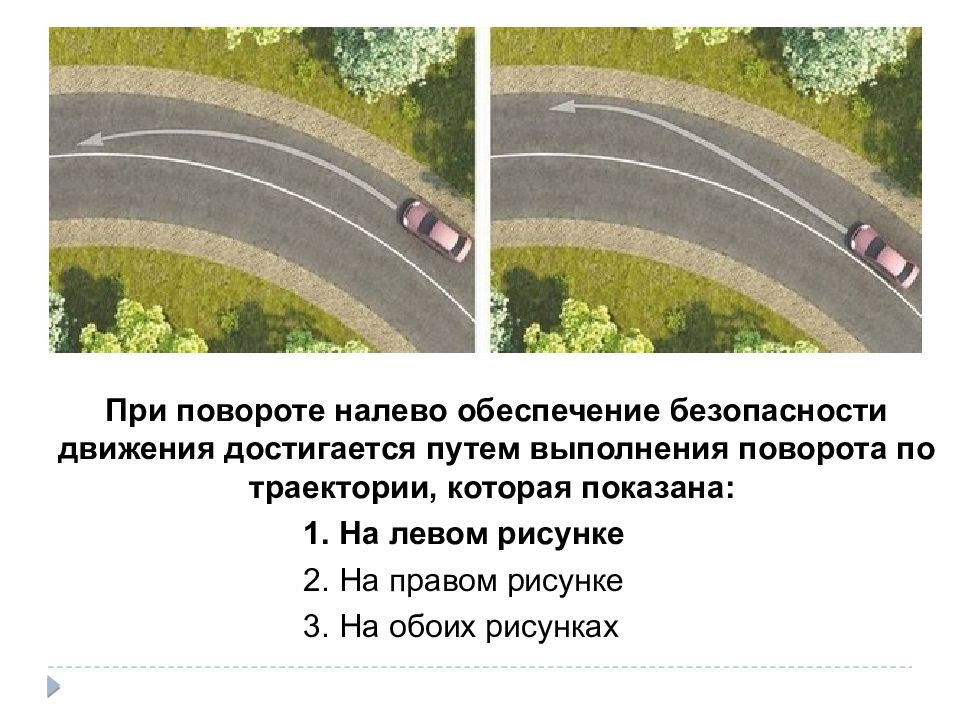 При повороте обеспечение безопасности. При повороте налево обеспечение безопасности. Безопасная Траектория поворота. Безопасная Траектория поворота налево. Центробежная сила автомобиля.