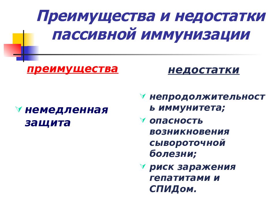 Иммунопрофилактика и иммунотерапия. Основы иммунотерапии и иммунопрофилактики. Плюсы и минусы пассивного отдыха.