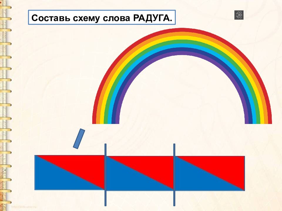 Согласные звуки в слове радуга. Схема слова Радуга. Радуга звуковая схема. Радуга слово. Звуковая схема слова Радуга.