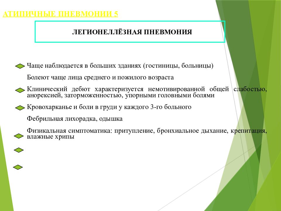 Презентация атипичная пневмония