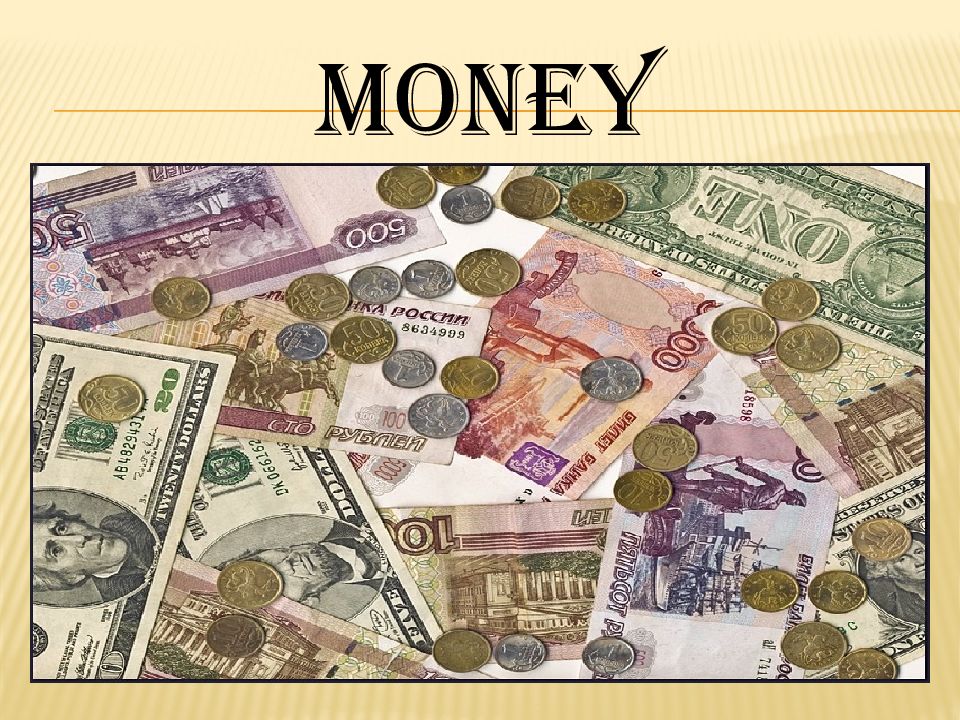 Презентация на английском money