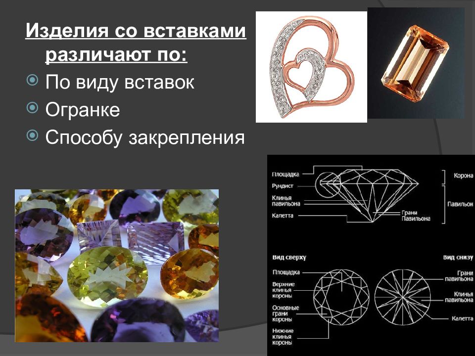 Презентация по теме ювелирные товары