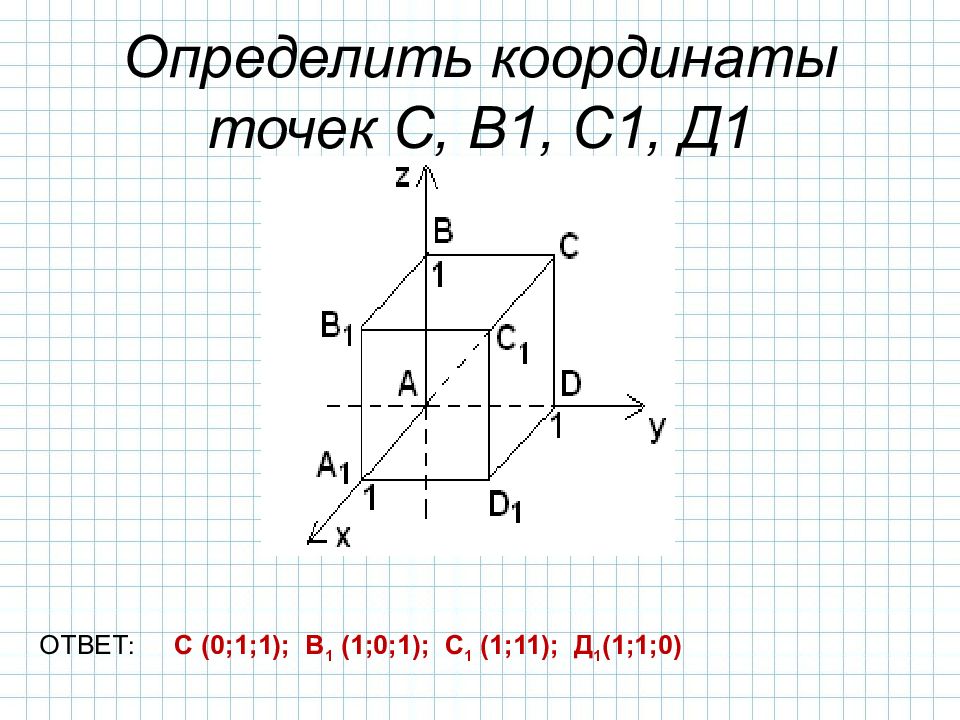 Метод координат в пространстве 11 класс геометрия презентация атанасян