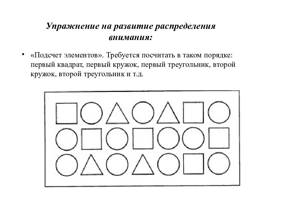 Распределение внимания картинки