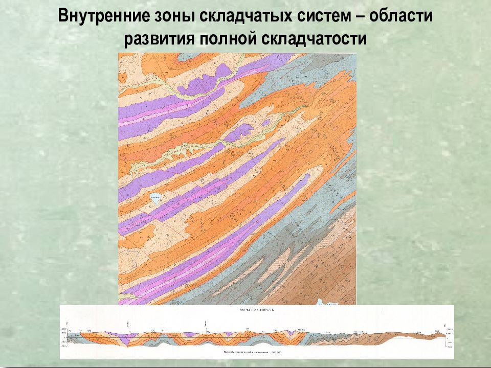 Складчатость. Линейная складчатость. Складчатые структуры. Строение складчатости. Внутреннее строение складчатых областей.