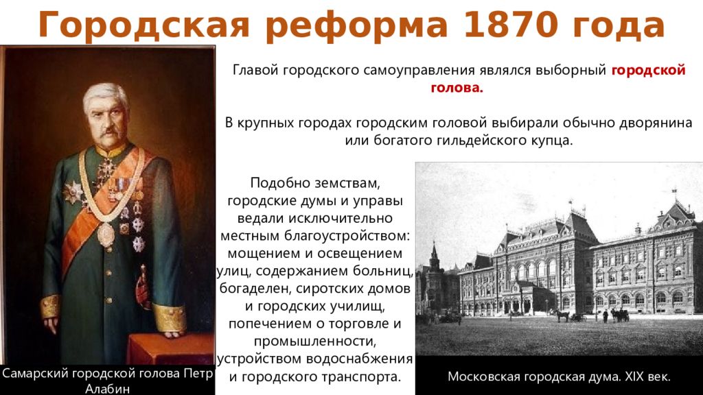 Исключительно из местных. Городская реформа 1860-1870 годов.