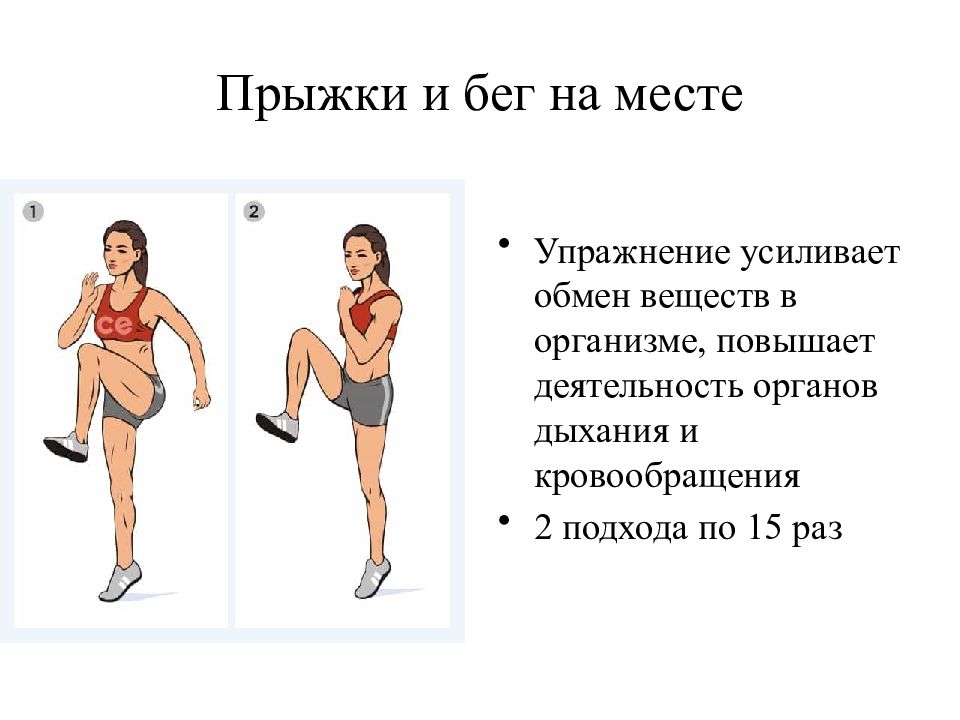 Виды прыжков упражнения. Бег и прыжки на месте. Упражнение бег на месте. Упражнение прыжки на месте. Разминка бег на месте.