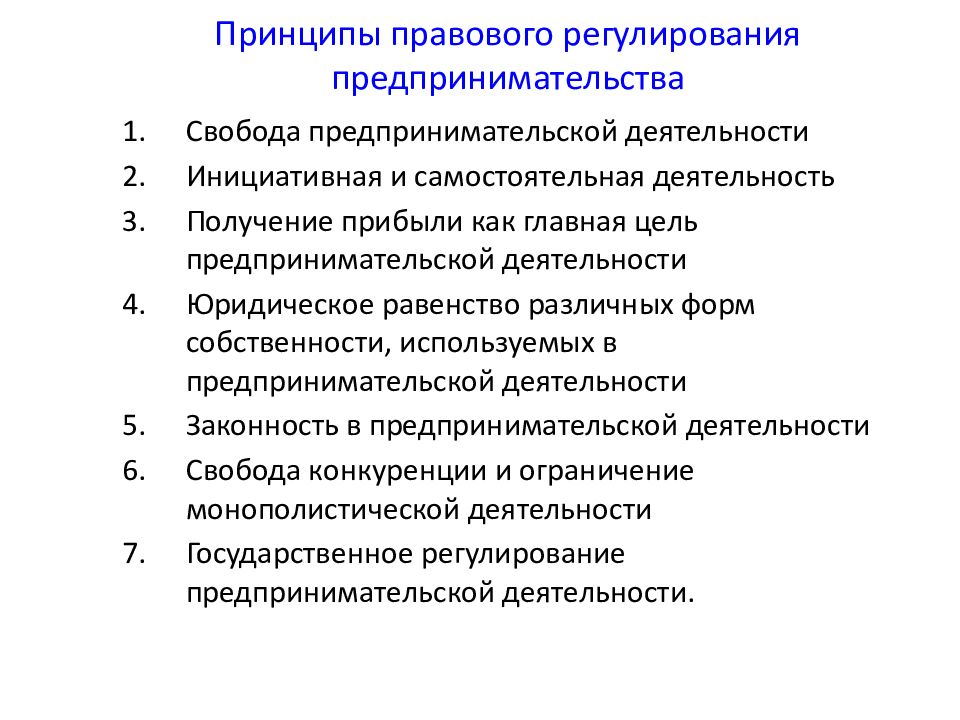 План по теме предпринимательство в рф