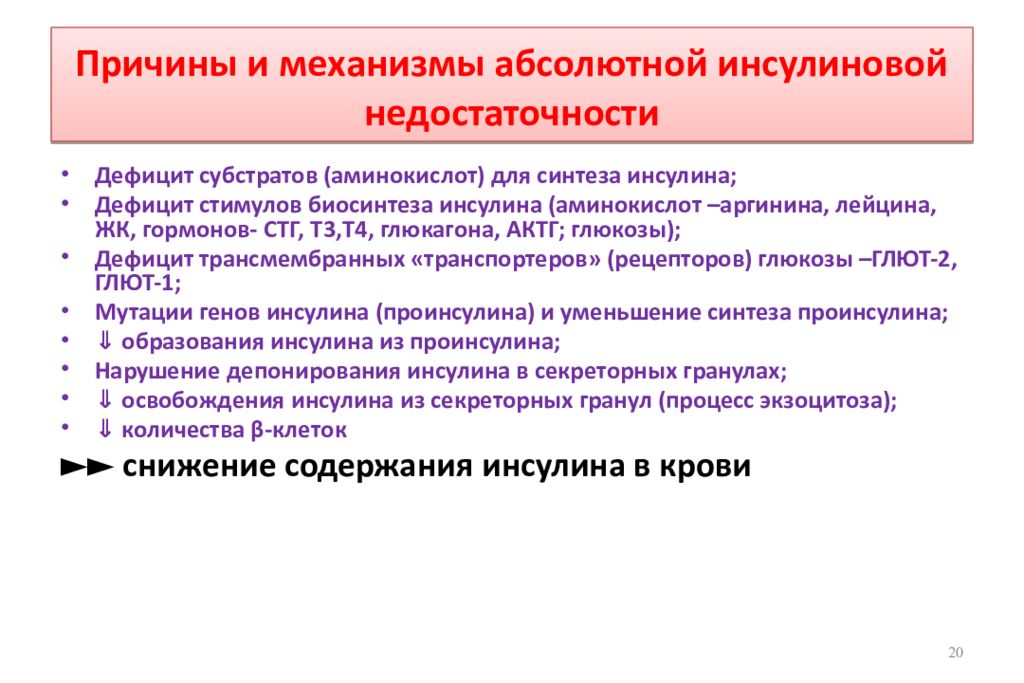 Недостаточно причина. Причины панкреатической инсулиновой недостаточности. Этиология панкреатической инсулиновой недостаточности. Причины абсолютной инсулиновой недостаточности. Панкреатическая инсулиновая недостаточность патофизиология.