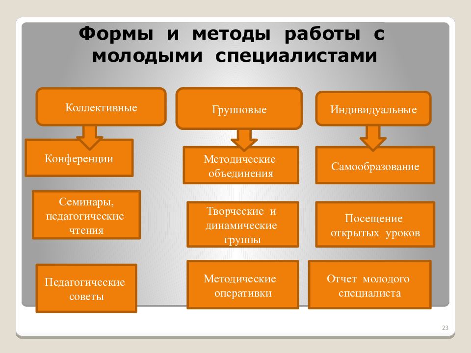 Презентация отчет молодого специалиста