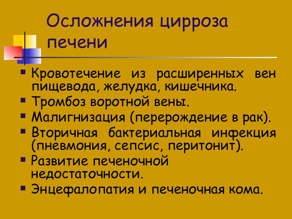 Карта сестринского процесса при циррозе печени