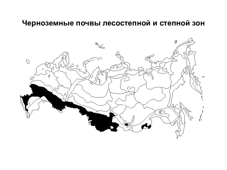 Нанесите на контурную карту лесостепную и степную. Распространение черноземных почв в России на карте. Чернозем карта распространения. Карта почв чернозема России. Распространение черноземных почв.