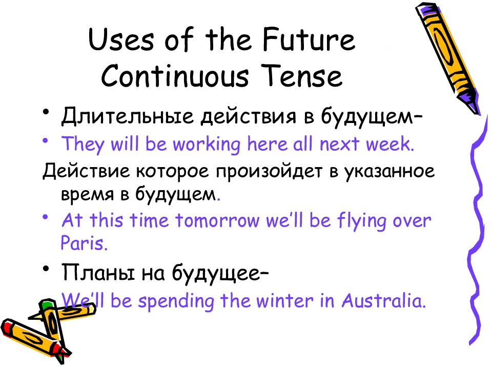 Use the continuous tense forms. Future Continuous. Future Continuous Tense. Future perfect Continuous. Future perfect Continuous Tense.