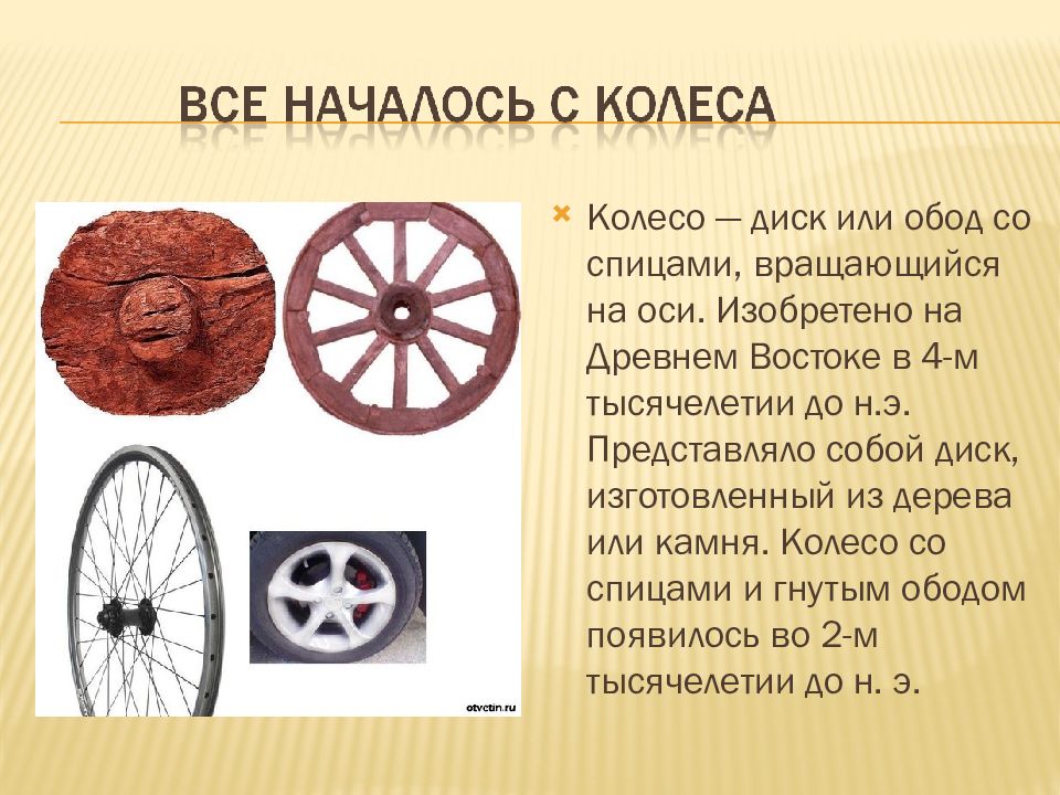 История изобретения колеса презентация