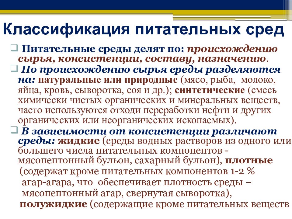 Специальные среды. Классификация питательных сред схема. Классификация пит сред микробиология. Классификация питательных сред для бактерий. Питательные среды классификация питательных сред.