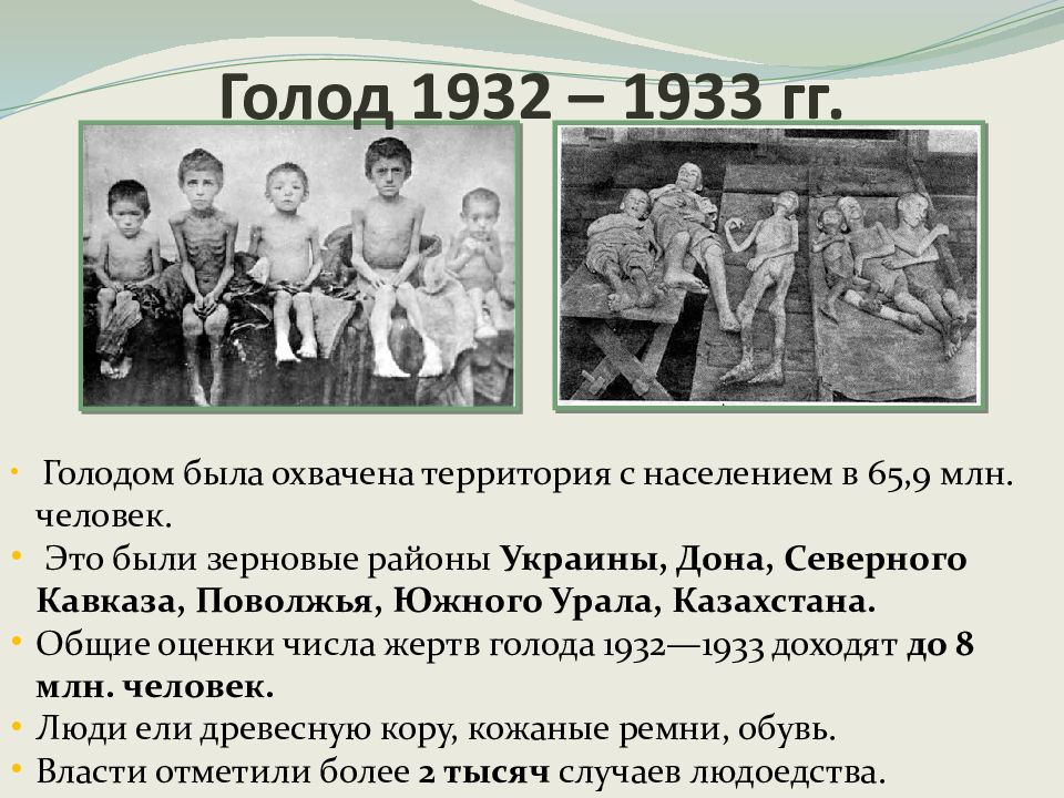 Презентация голод 1932 1933 в ссср