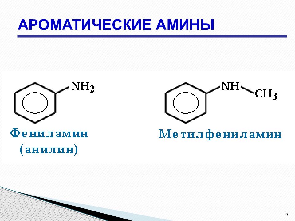 Презентация по аминам