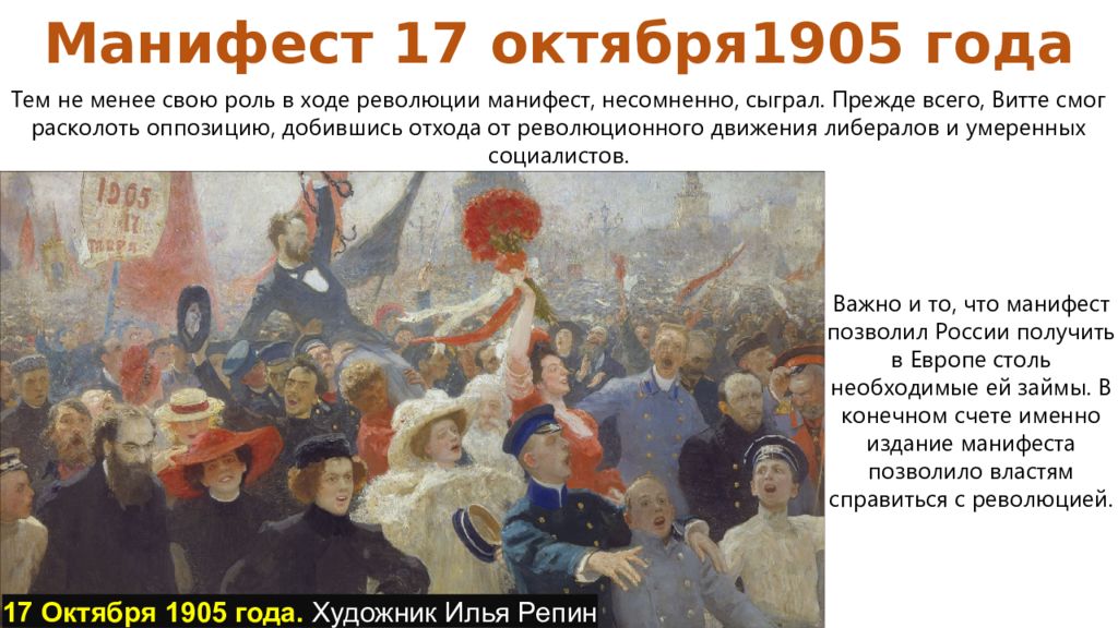 1905 года организации. Репин революция 1905. Репин манифестация 17 октября 1905 года. Причины начала первой русской революции 1905-1907 гг.