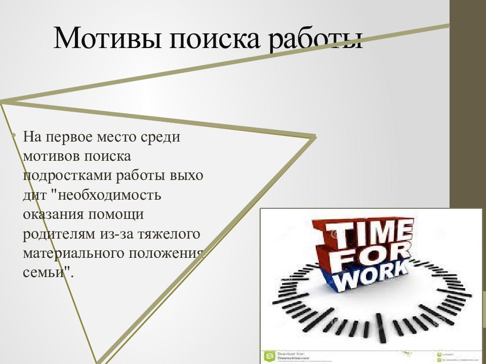 Проект на тему трудоустройство подростков