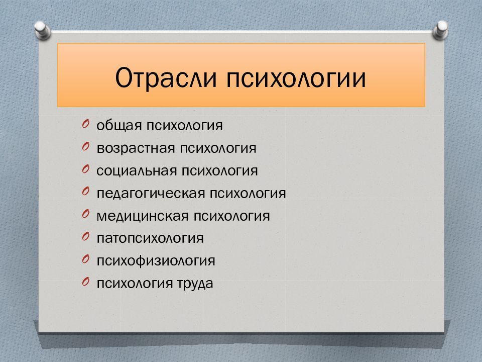 Общая психология презентация