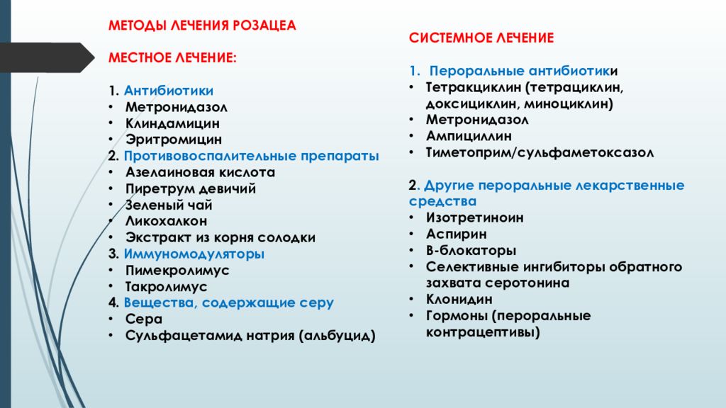 Розацеа стероидная схема лечения