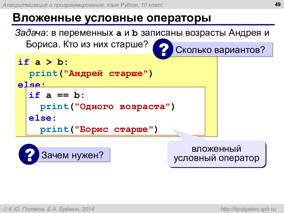 Презентация по языку программирования python