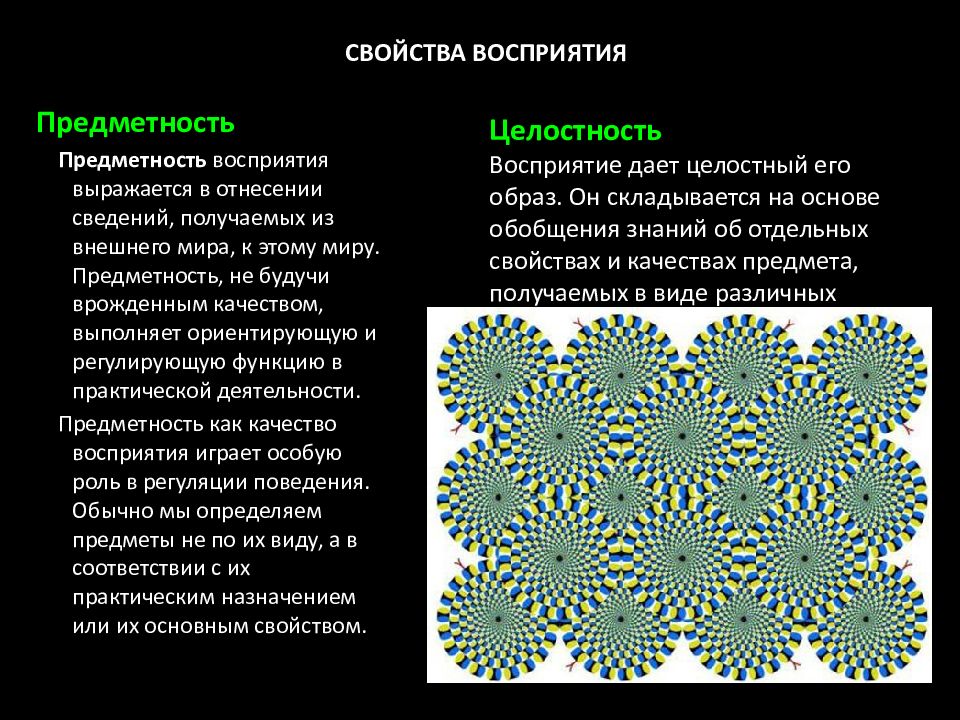 Характеристики восприятия. Свойства восприятия предметность. Предметность восприятия примеры. Предметность как свойство восприятия это. Восприятие его виды и свойства.