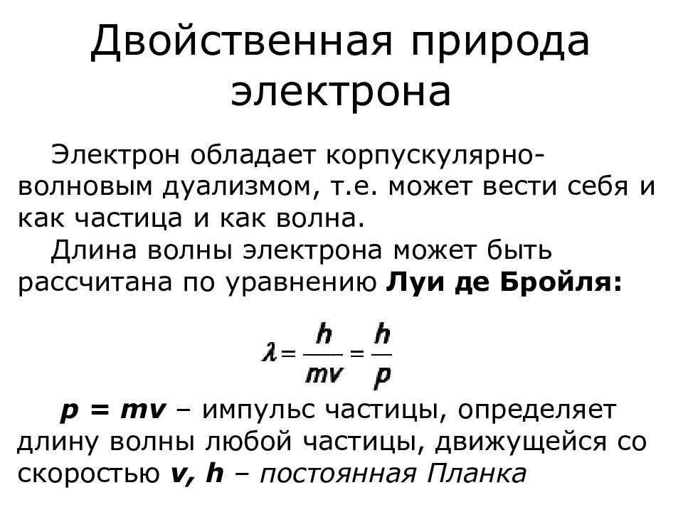 В чем заключается корпускулярно волновой дуализм