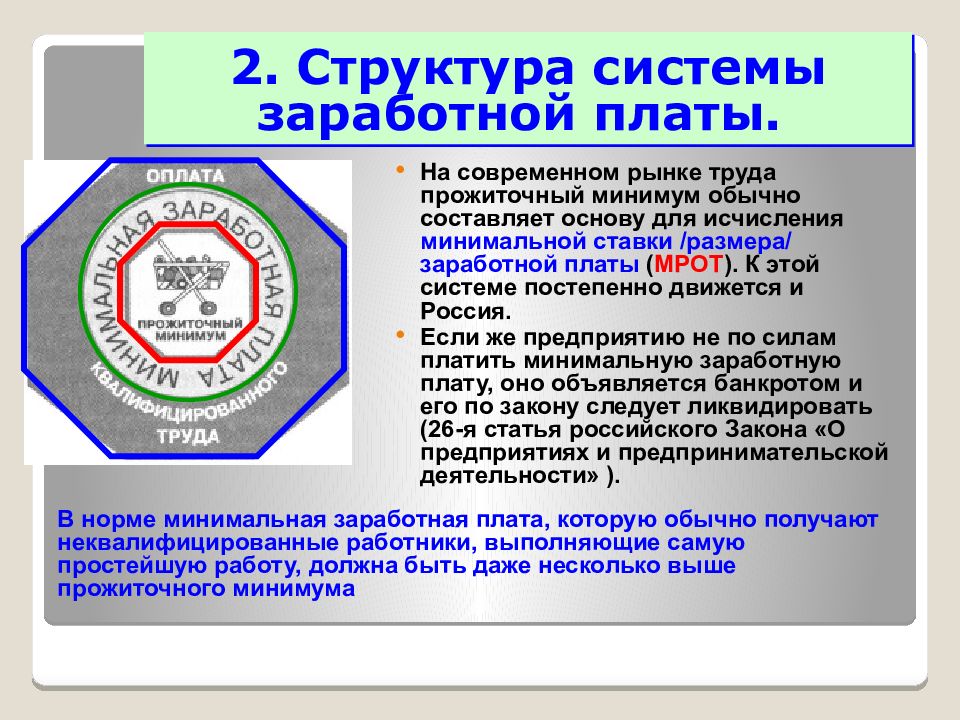 Система оплаты труда социального работника. Структура системы заработной платы.