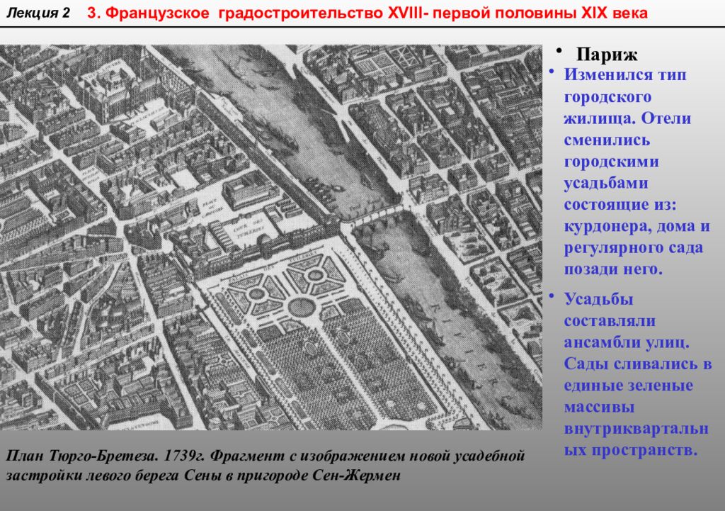 Века план. План Тюрго Париж. План Парижа 17 века Тюрго. Париж план Тюрго-Бретеза. Градостроительство 19 века.