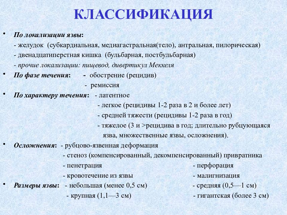 План сестринских вмешательств при язвенной болезни 12 перстной кишки